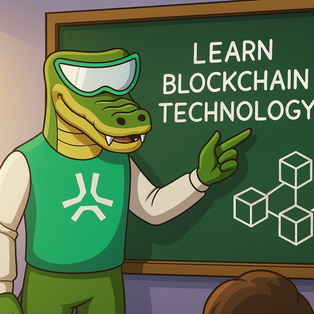 Professor ALF teaching crypto wallet concepts to students